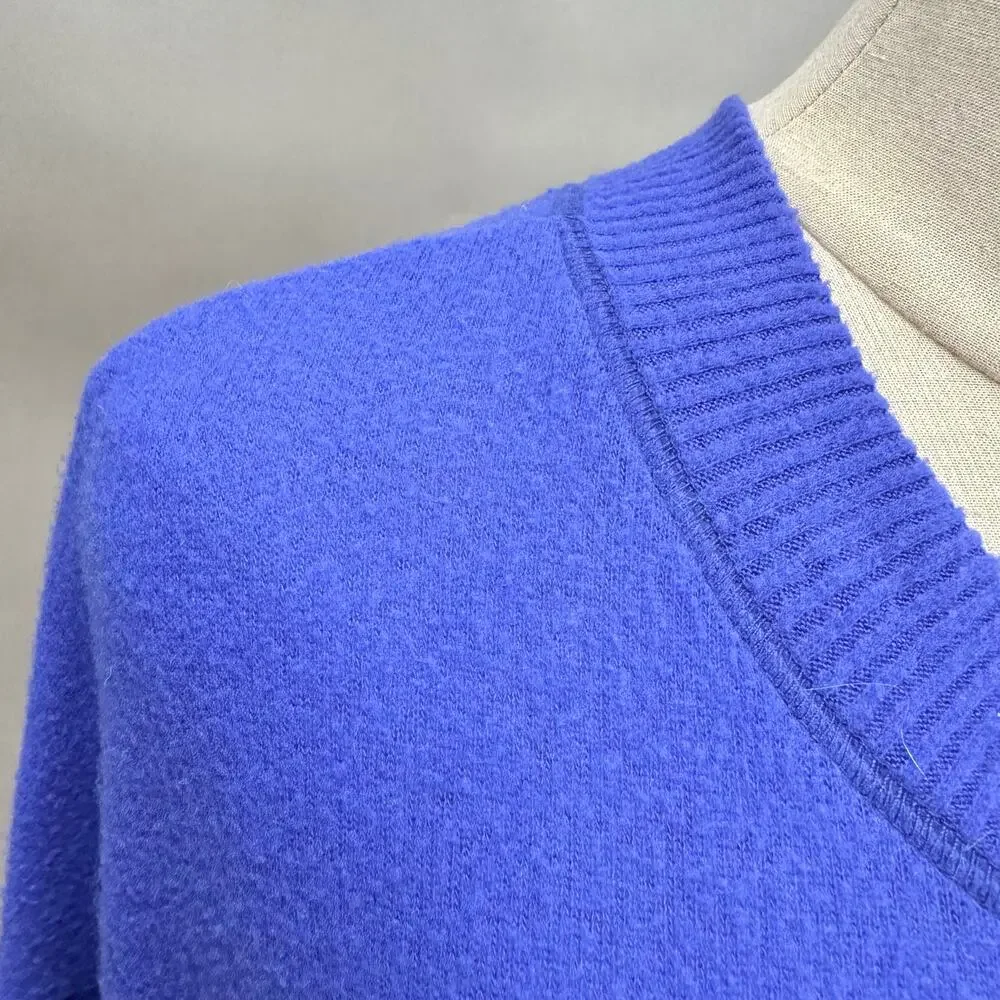 Free People Beach TGIF Pullover Sweater In Royal‎ Blue Size Extra Small